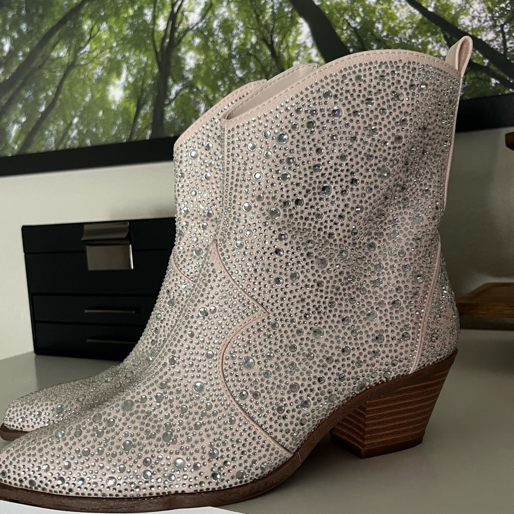Rhinestone Booties - image 4